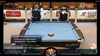 Efren Reyes VS Pan Xiaoting ,2006 | race 7