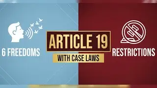 Article 19 of Indian Constitution | Fundamental Freedoms Explained in Easy  | LLB