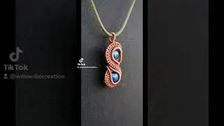 cr&eacute;ation pendentif cuivre et fil aluminium (willowillo cr&eacute;ation 😉)