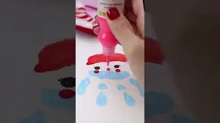 Easy Santa Craft idea | crafting memories | handprint art 🎅