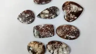 Natural Wild Horse Magnesite Free Size Mix Shape Loose gemstone Smooth Cabochon
