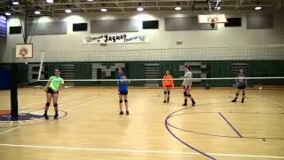 Sarah Hockett volleyball skills video-Outside/Rightside Hitter