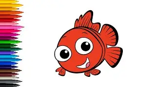 Как нарисовать рыбку Немо 🐠