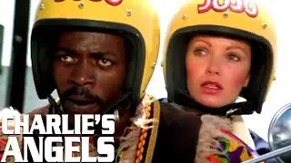 Charlie's Angels | Kelly's Motorbike Full Throttle Chase! | Classic TV Rewind