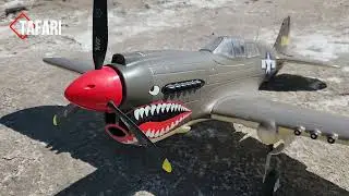 Take offs- Landings - AirField RC P40 Warhawk 1400mm Warbird - P-40 Airfield