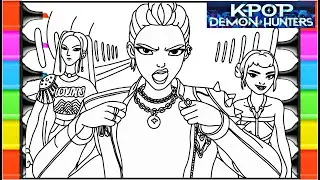KPop Demon Hunters New Coloring Pages / How It's Done