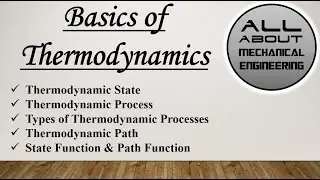 Thermodynamic State, Thermodynamic Process, Path Function and State Function #thermodynamics