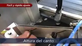 Aplacadora de cantos Automática con Deposito de Cola Caliente VIRUTEX EB40