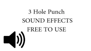 3 Hole Punching Paper SOUND EFFECT