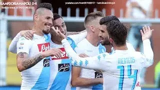 SAMPDORIA-NAPOLI 2-4 - Radiocronaca di Enzo Melillo (28/5/2017) da Rai Radio 1