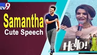Samantha Speech at Hello Movie Pre Release Event || TV9