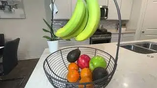 #shorts REGAL TRUNK & CO. Fruit Basket With Banana Hanger l Rustic French Farmhouse Fruit Bowl