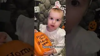 First Halloween #short #shorts #halloweenshort #babygirl #funnybaby #smartbaby #spooky