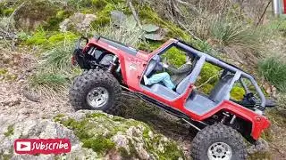 Rc crawling with Mickey Thompson Baja Pro X on Rubicon