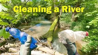 I fell into a river while cleaning it! | Pick up trash!