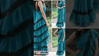 Ruffle saree collection#shorts New Style saree draping/Saree design buy online/Partywear saree