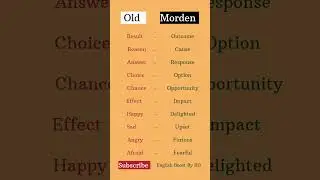 Don&rsquo;t sound old ❌ Speak modern English✅#english #shorts #viralvideo #learnenglish #viral #shortvideo