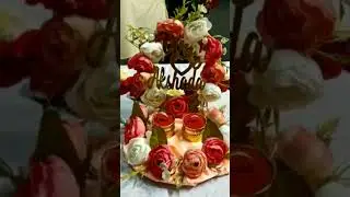 Engagement tray decoration ideas at home. Engagement ceremony ideas. #shorts #decoration #howto