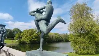 #Vigelandpark #oslo# Frognerparken 11.05.2025 Oslo 'da bir heykel müzesi. #doğa #heykel