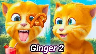 Talking Ginger 2: Best FUNNY MOMENTS & FAILS  🤣 | talking ginger eating 🍓🍎🍒 |
