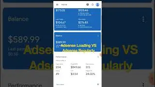 Adsense Loading VS Adsense Without Loading Income #shorts #short #adsense #ezoic #adsenseearning