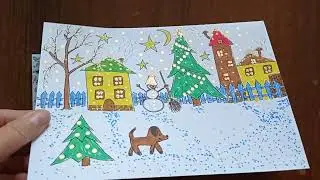 MailArt, postal envelope designs for New Year and Birthday. МейлАрт, рисунки на конвертах.