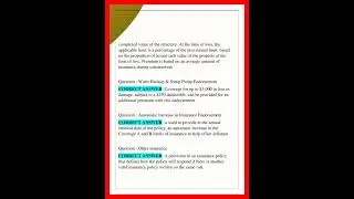 Georgia Property and Casualty Insurance Exam Questions and Answers Latest Update A+