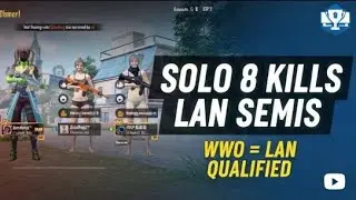 Solo 8 Kills WWCD in LAN Semis 🔥 Qualified for GEOC Lan🌝☠️