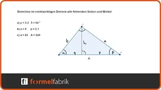 Trigonometrie  (Sinus - Kosinus - Tangens) Winkel und Seiten kombiniert - Video 4