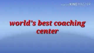 World's best coaching center for any competitive exam