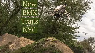 Testing new BMX trails in NYC