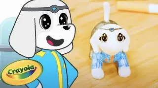 Drawing Futuristic Scooter! ✍️ 🔮 Draw Along Season 2 ✨ Scribble Scrubbies Pets  ✏️ Crayola Kingdom