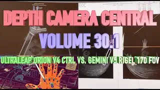 Depth Camera Central Volume 30.1: UltraLeap Original Leap Motion Controller vs. Rigel 170 FOV Stereo