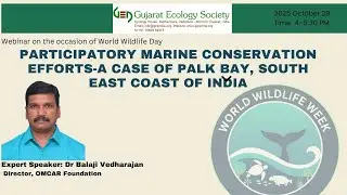Webinar on Participatory Marine Conservation Efforts A Case of Palk Bay, South East Coast of India