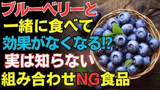 【見落としがち】ブルーベリーの真実：効果を弱める「組み合わせNG食品」ベスト３｜高齢者の健康習慣｜記憶・血管・腸内ケアに差が出る食べ方とは？