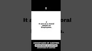 Advantages of Audit ?? #cainter #caintermediate #caaudit #audit #auditing