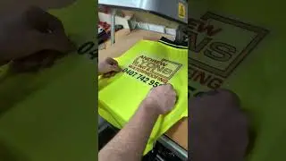 pressing hi vis shirts
