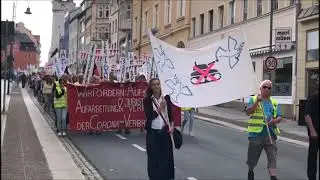 MONTAGSSPAZIERGANG - BAUTZEN, Kornmarkt, 10 06 2024, 175. MAHNWACHE 🕊