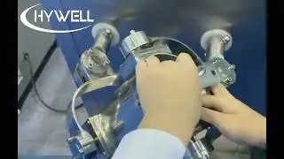 China Hywell lab 3D Mixer, Interchangable Drum of lab 3D powder mixer operation