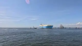 TANGGUH SAGO　離岸・出港　LNGタンカー(Liquefied Natural Gas Tanker )