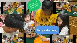 Playing mix & mash slime
