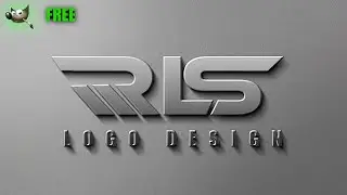 How to Create RLS Logo Design in GIMP | 3D Metallic Logo Tutorial for Beginners