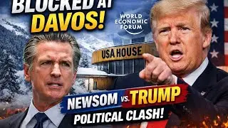 &ldquo;California Governor BLOCKED at Davos? | Trump vs Newsom Clash Goes Global&rdquo;#usa #news #speech 