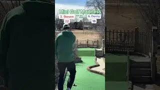Mini Golf Madness Round 1 | 3. Steven vs 6. Danny (Hole 9) #minigolf