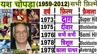 Yash Chopra superhit blockbuster movies|Yesh chopra hit and flop films|yash chopra filmography