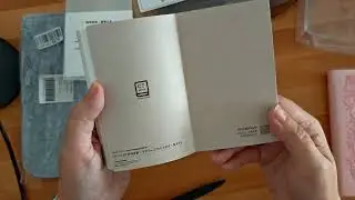 Распаковка блокнота Crena B7 Slim - Spark paper 50 gsm