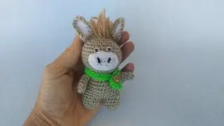 Asinello Uncinetto Amigurumi Tutorial 🎀 Donkey Crochet - Burrito Llavero Crochet - Keychain Crochet