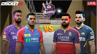 🏏KKR vs GT & DC vs RCB  - Match No 45 & 46  - Custom IPL  - Cricket 24 Live The Gaming Bunny #live