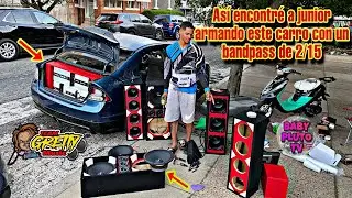 ASÍ ENCONTRÉ A JUNIOR ARMANDO ESTE CARRO CON BAND PASS DE 2/15