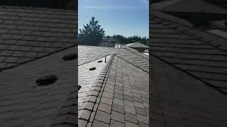 Composite plastic slate roof